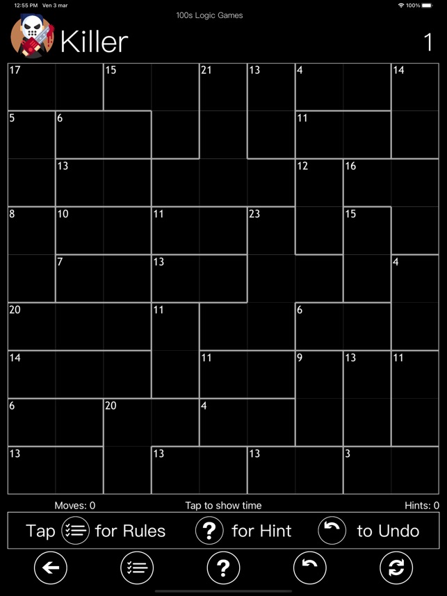 Saturday Special: Anti-King Killer Sudoku