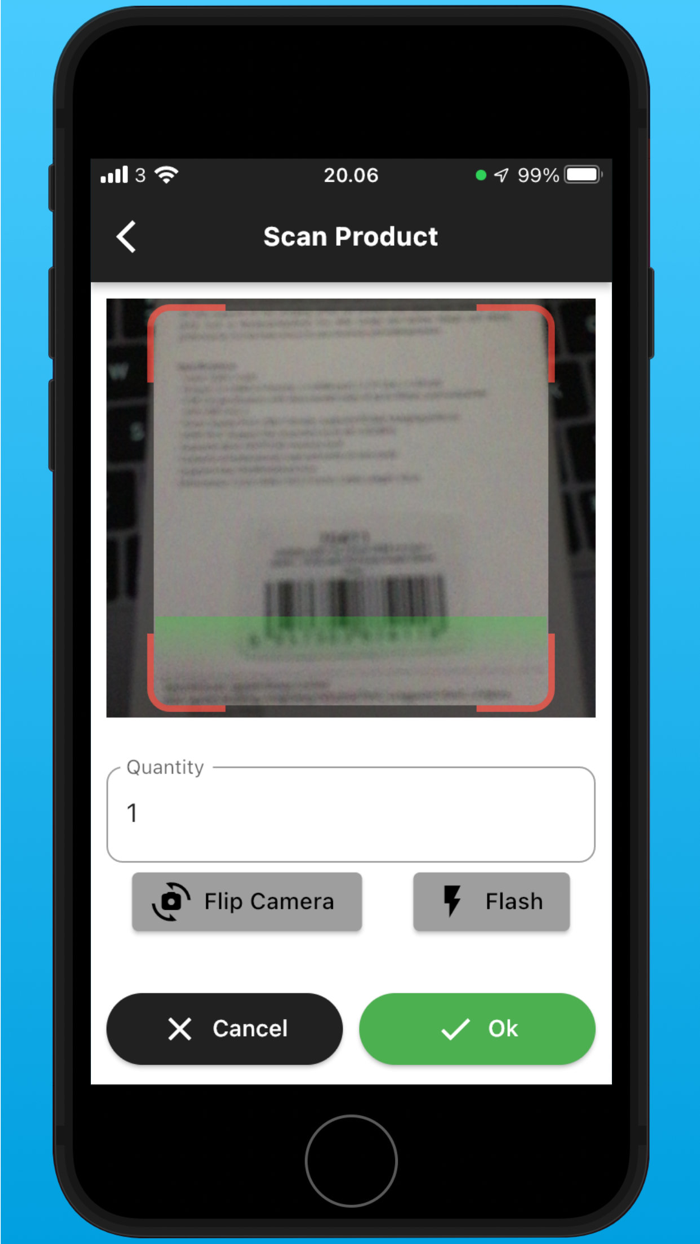 QR Scanner and Stock App