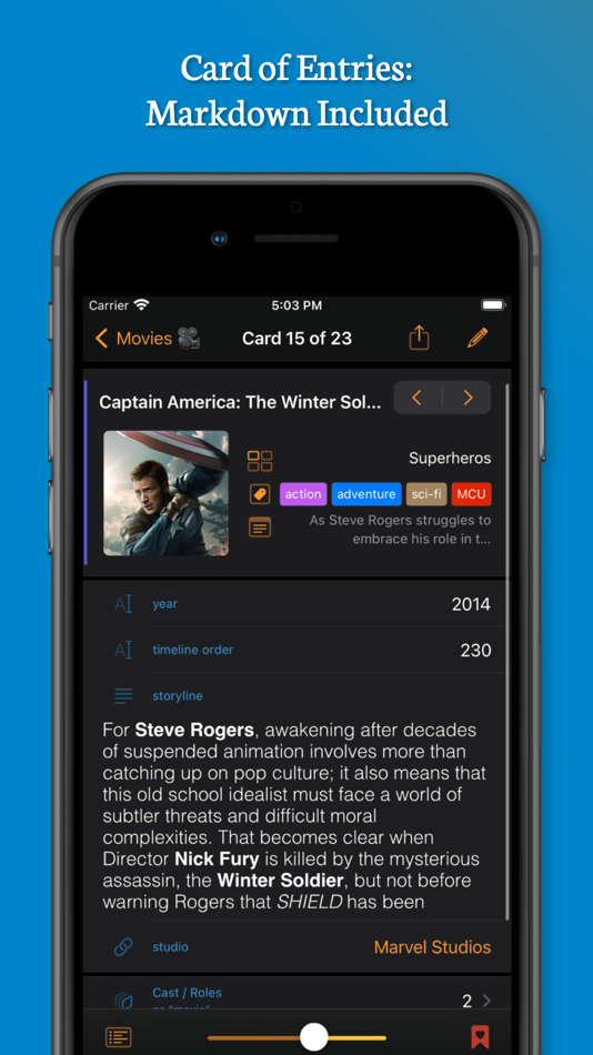 #3. Kase₄: Your Personal Database (iOS) 由: Kenneth Wong