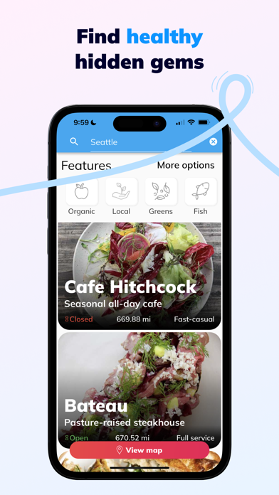Healthy Anywhere: Food, Dining Screenshot