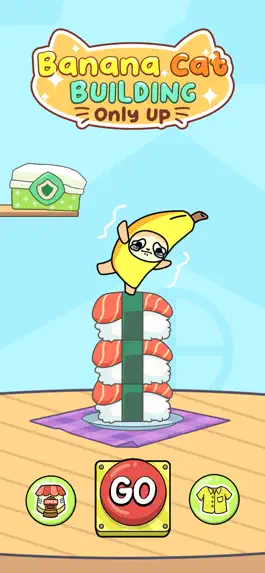 Game screenshot Banana Cat Building: Only Up apk