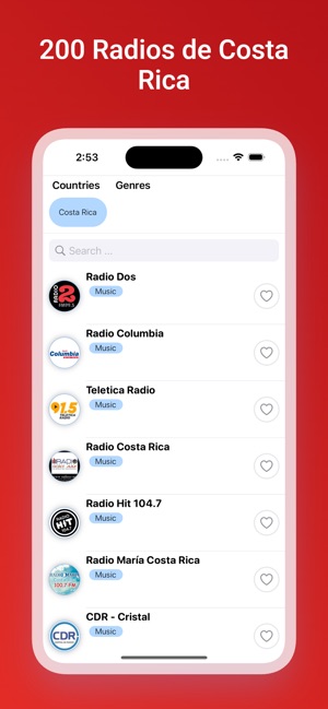 Costa Rica Estaciones de radio on the App Store