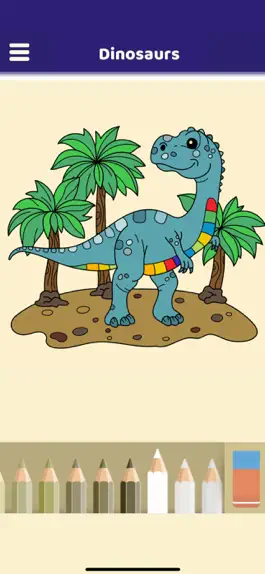 Game screenshot Lovely Dinosaurs Coloring Book hack