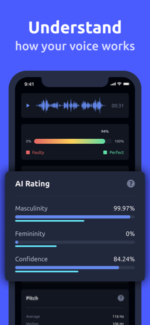 ‎Vocal Image: AI Voice Coach Capture d'écran