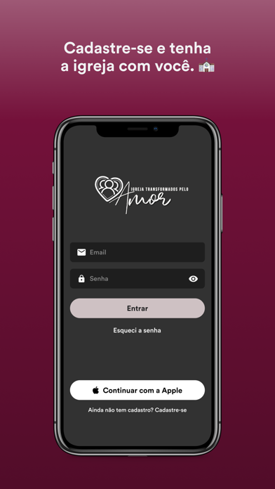 Igreja transformados pelo amor Screenshot