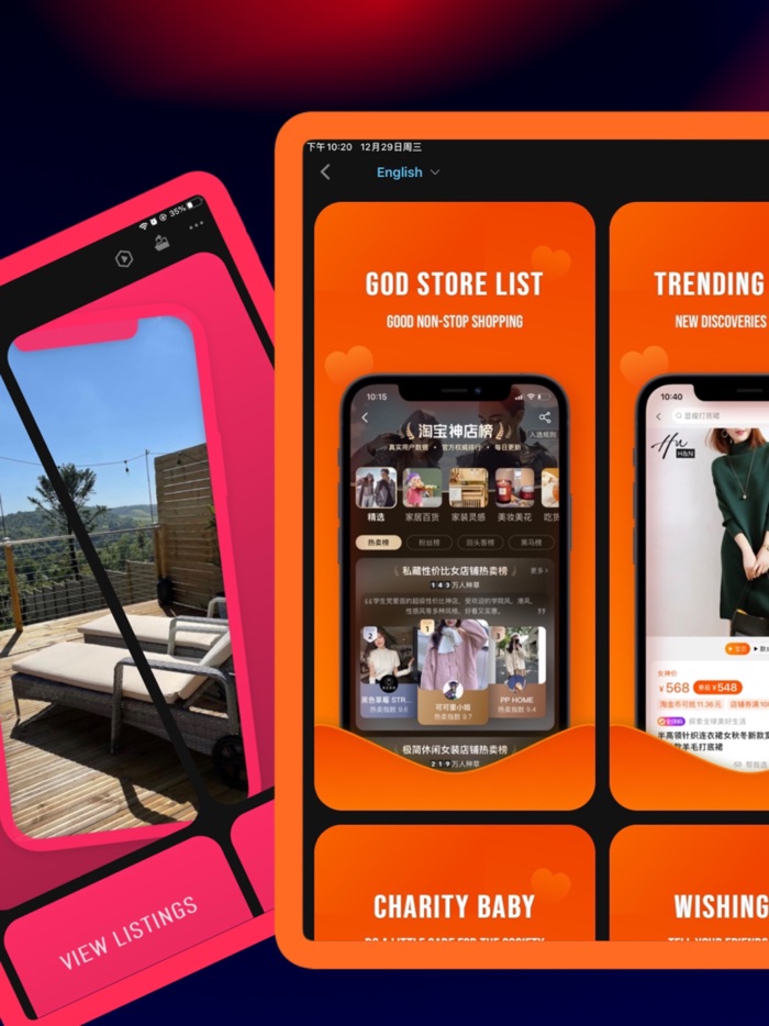 Mocshow-App screenshot design