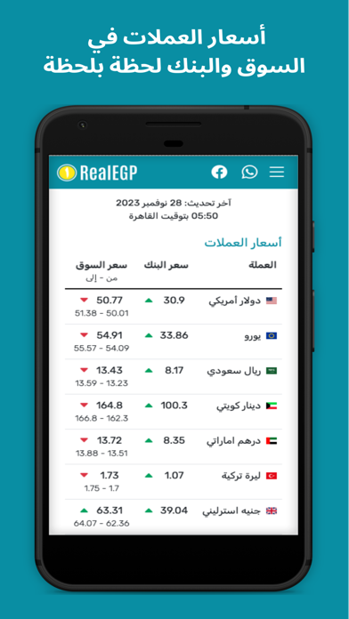 RealEGP - سعر الجنيه الحقيقي Screenshot