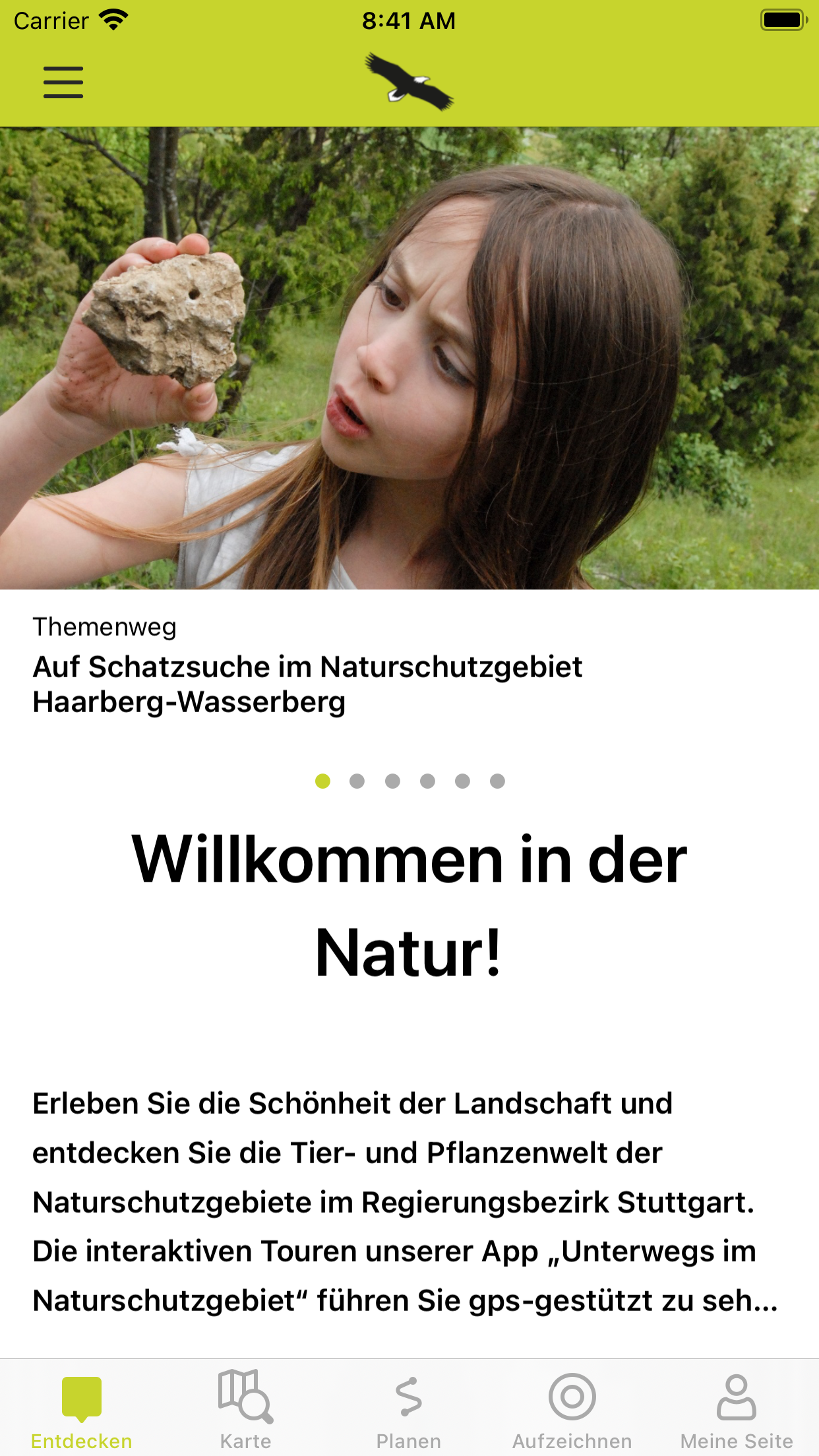 Unterwegs im Naturschutzgebiet