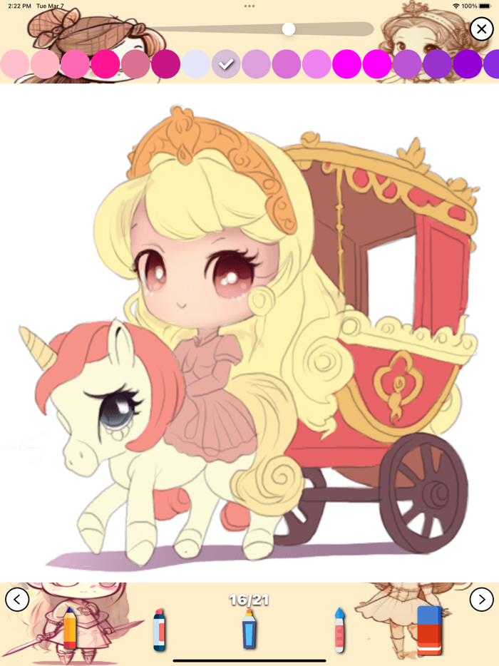 Drawing and Coloring Princess