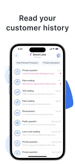 Game screenshot fortunica for Psychic Readers hack
