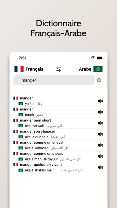 Screenshot #1 pour Dictionnaire Arabe-Français