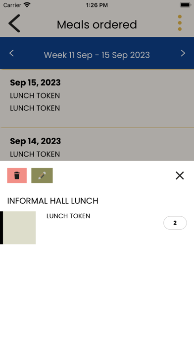 Pembroke Meals Screenshot