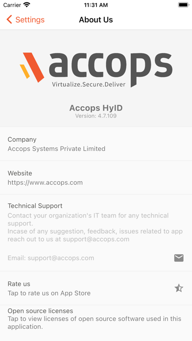 Accops HyID Screenshot