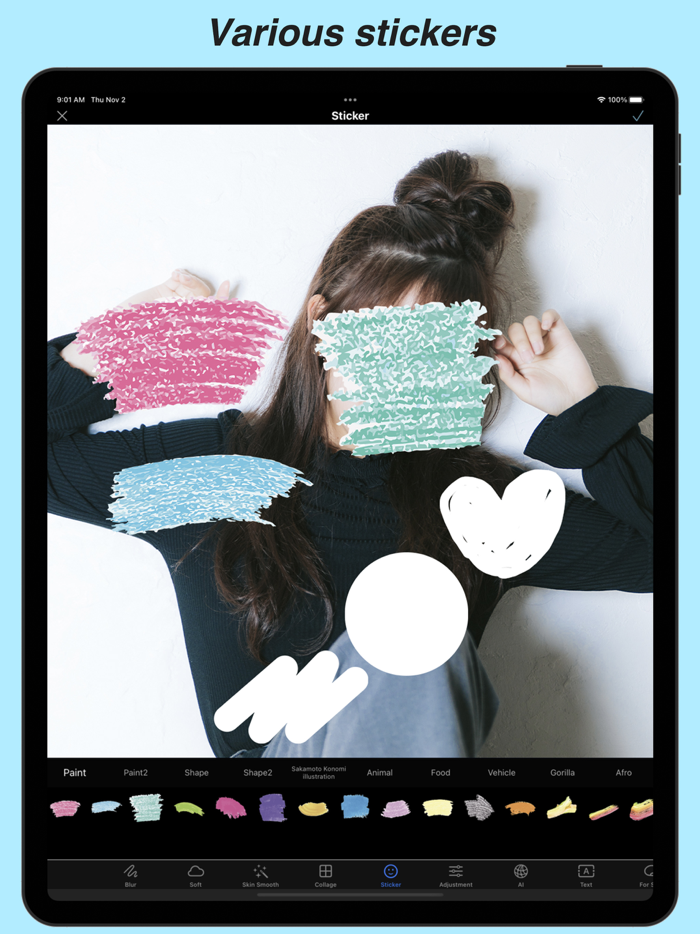 Blur Photo and Mosaic and Pixel