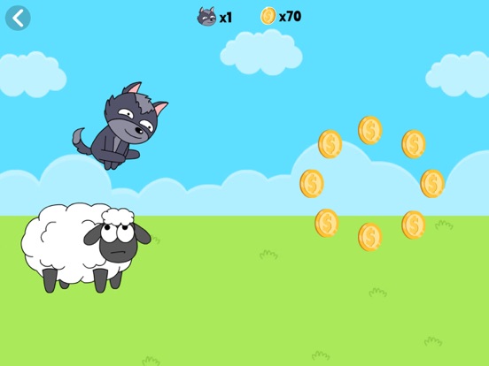 オオカミの跳躍羊:ランニングゲームのおすすめ画像1