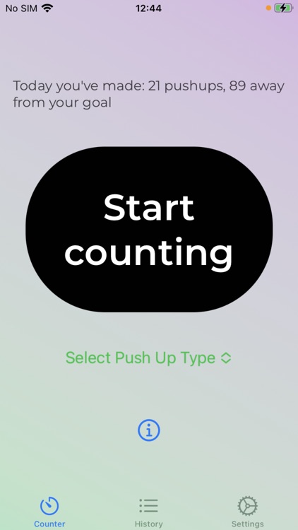 Shape: Push Up Auto Counter