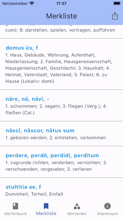 Navigium Großwörterbuch Latein screenshot-6