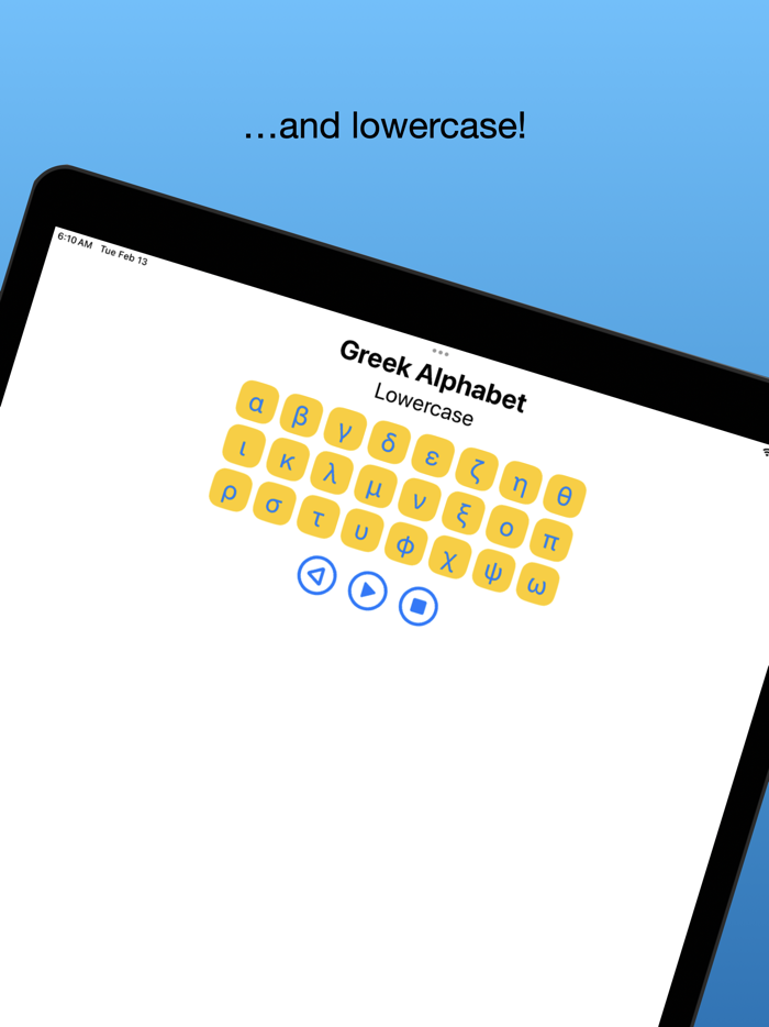 Greek Alphabet - See  Hear