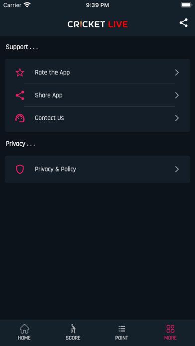 Cricket Live - Sports TV Screenshot