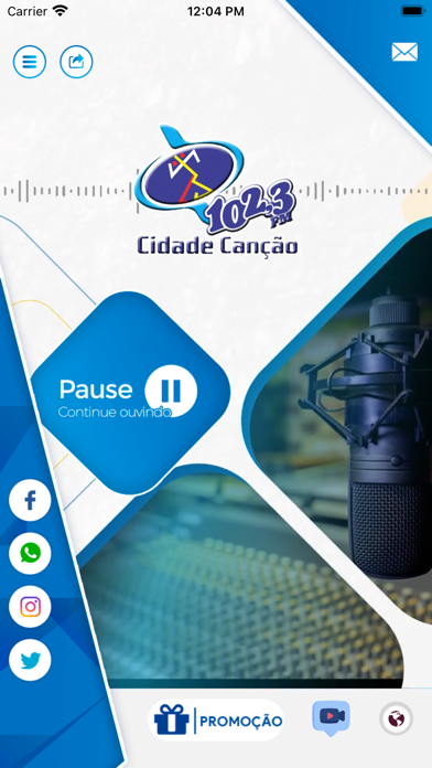 Radio Cidade Canção 102,3 FM Screenshot