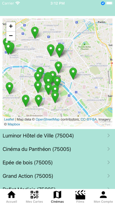 Screenshot #2 pour Ciné Carte