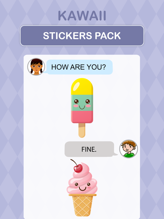 Screenshot #6 pour Kawaii Stickers Pack