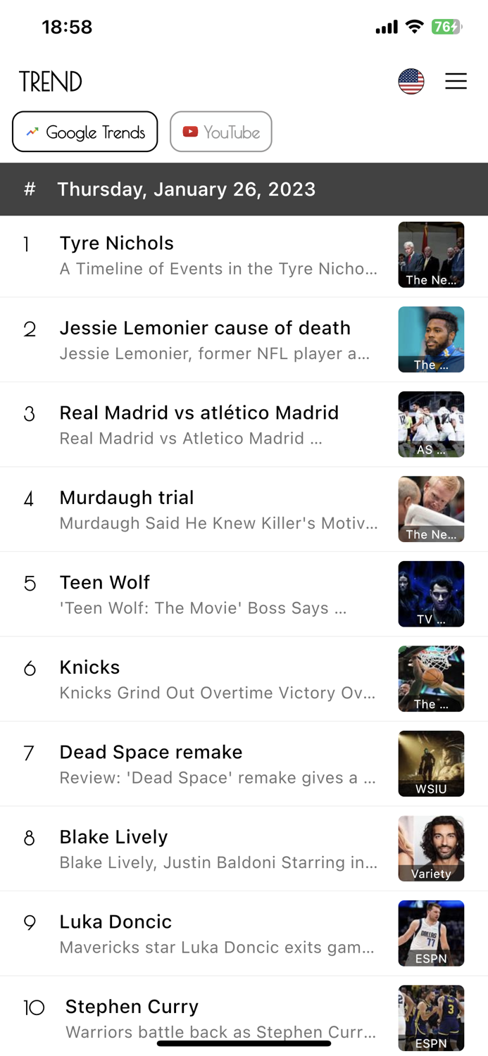 TREND - Realtime Trends