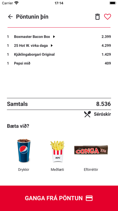 KFC Iceland Screenshot
