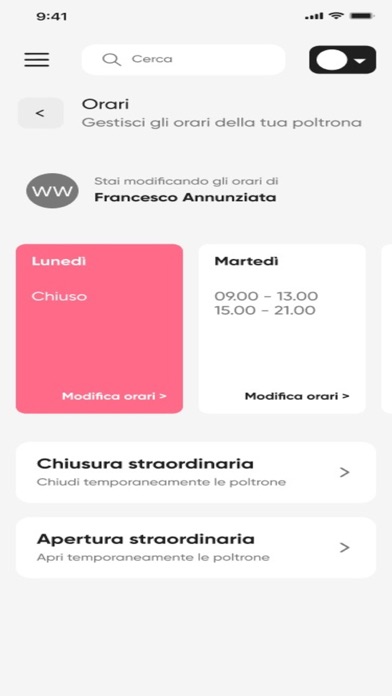 ZetaBarber Business Screenshot