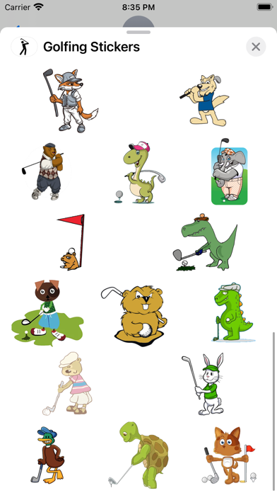 Screenshot #3 pour Golfing Stickers