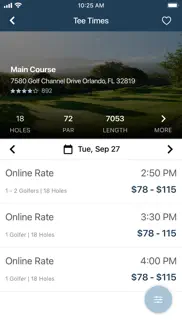 panorama golf club iphone screenshot 1