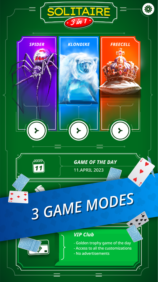 #2. Solitaire 3 in 1 - Card Game (iOS) Bởi: GOECORUSH Media, s. r. o.