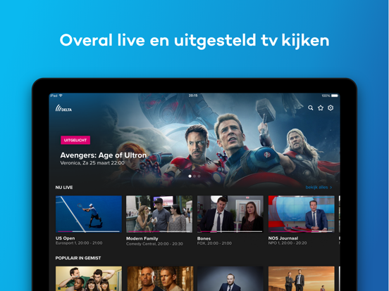 DELTA Interactieve TV iPad app afbeelding 1