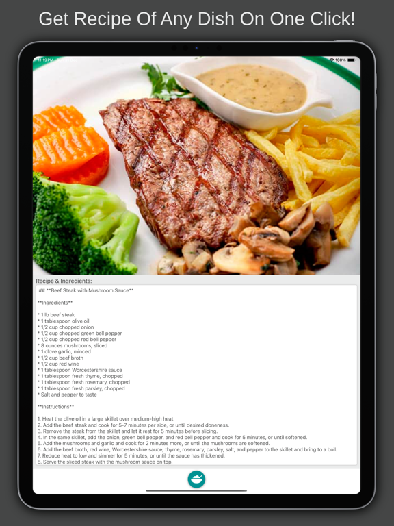 Screenshot #5 pour AI Get Recipe By Photo & Snap