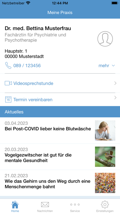 Screenshot #1 pour PraxisApp - Mein Psychiater
