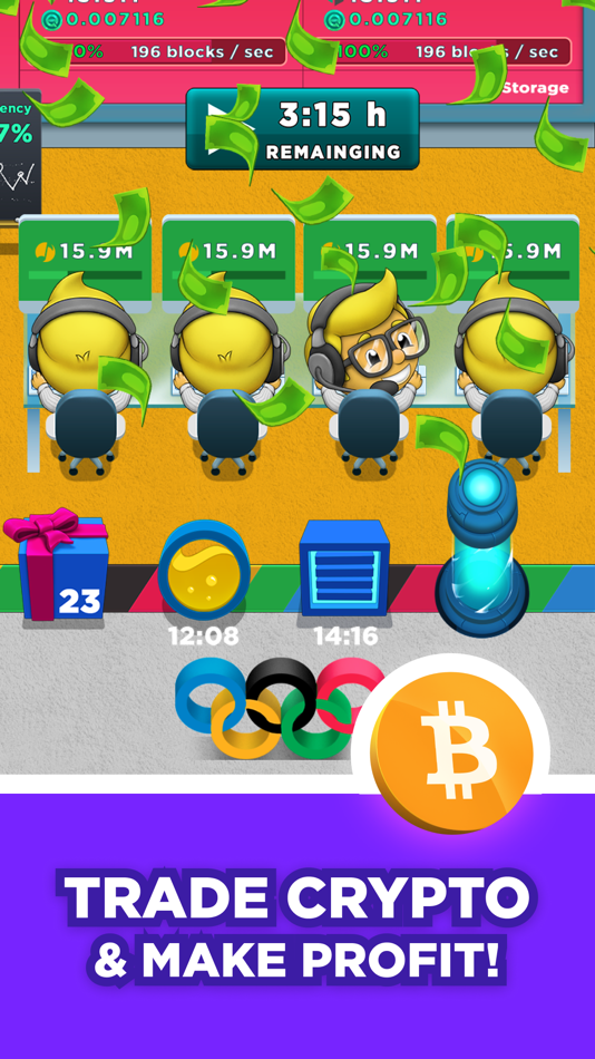 #7. Crypto Miner: Bitcoin Factory (iOS) Podle: Hora Games Limited