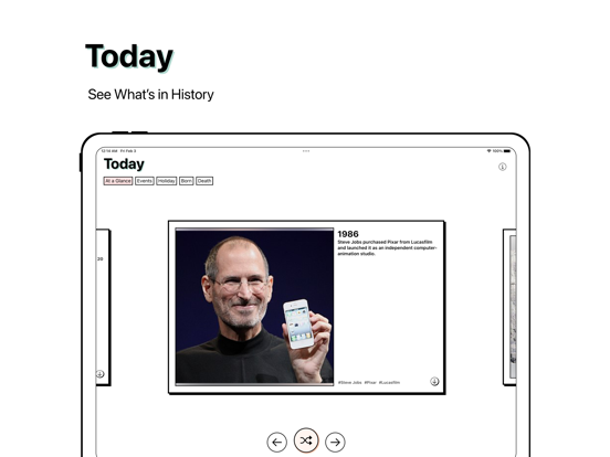 Today - Today in History iPad screenshot 1 - Education app