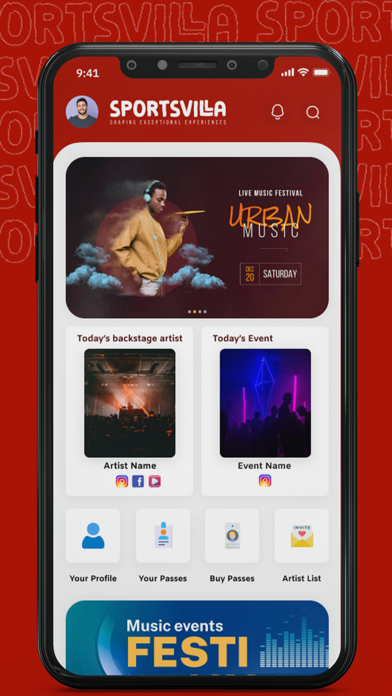 Sportsvilla - Events & Sport Screenshot