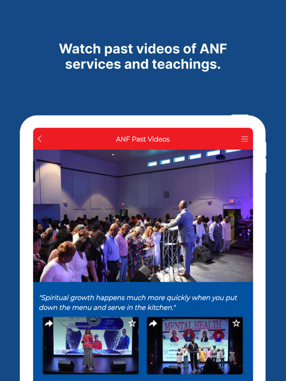 All Nations Fellowship Church iPad screenshot 2 - Lifestyle app