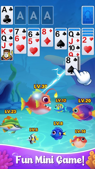 Solitaire Fish: Card Game Screenshot