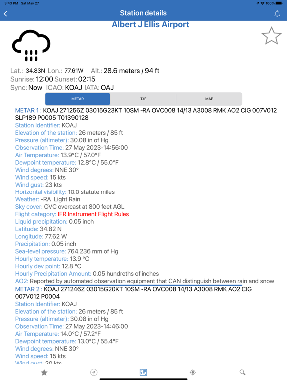 Screenshot #4 pour NOAA Aviation Live Sky Weather