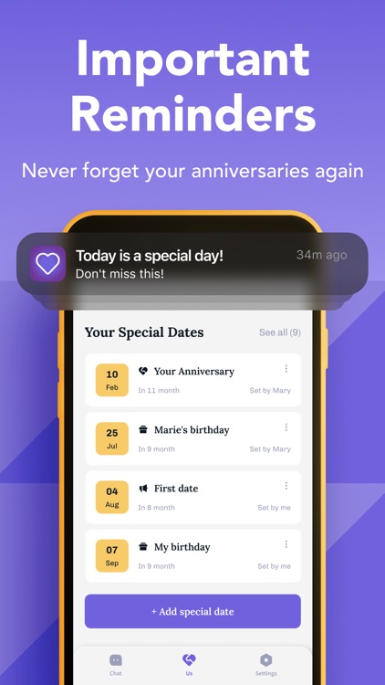My Luv: Anniversary Tracker