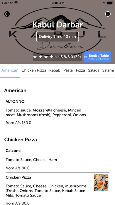 Afghan Online Food Screenshot