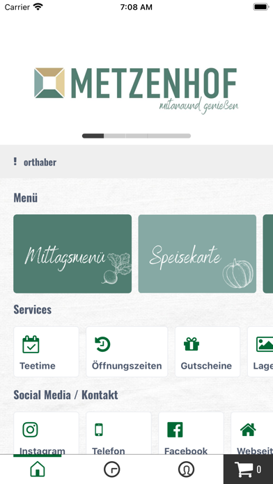Metzenhof App Screenshot