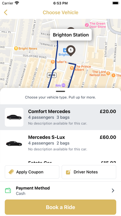 Brighton City Chauffeur Ltd Screenshot