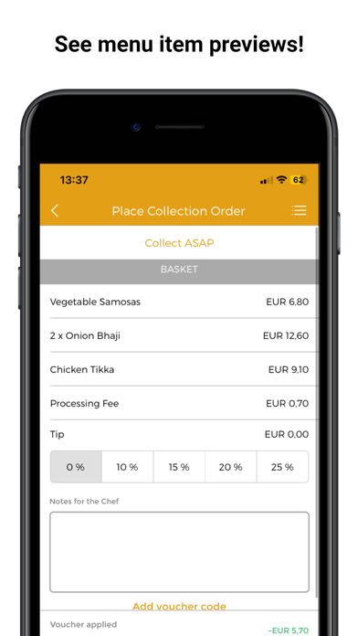 Vermilion Indian Cuisine Screenshot