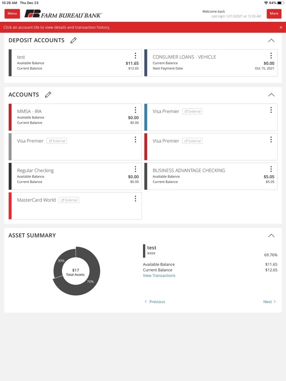 Screenshot #5 pour Farm Bureau Bank Mobile