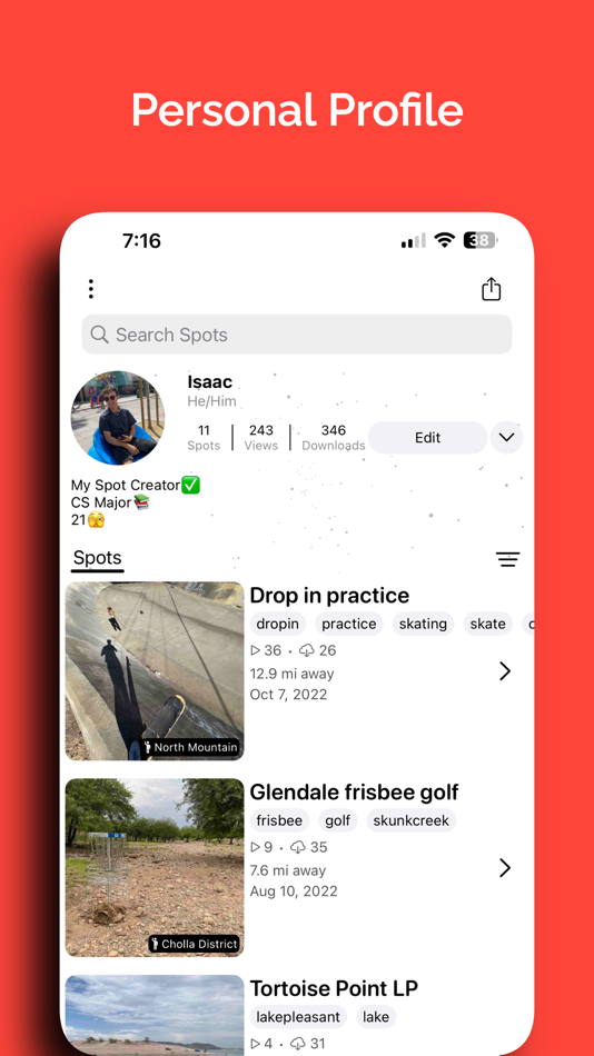 #10. My Spot - Exploration (iOS) By: Isaac Paschall
