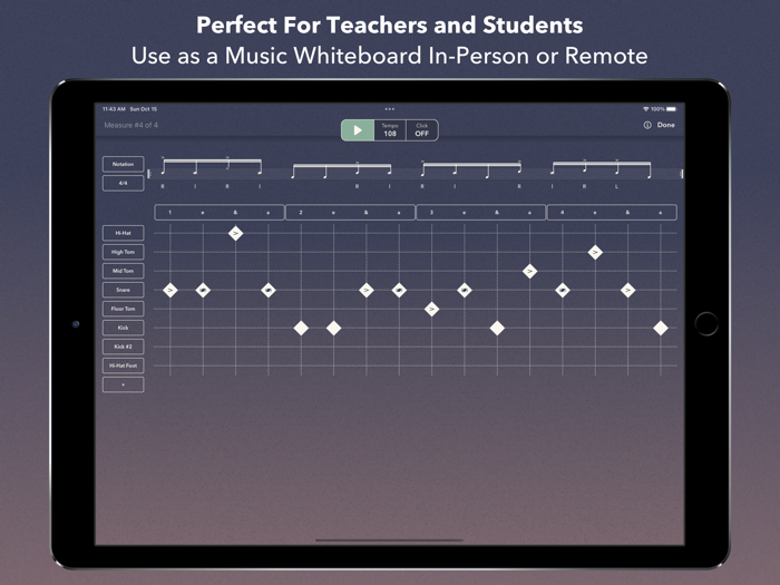 Beat Note Drum Notation