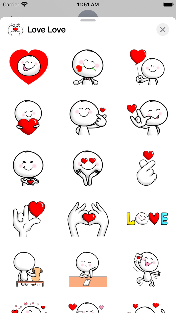 Love Love Stickers